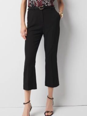 White House Black Market Tailored Kick Flare Pants – Black – 8 Short